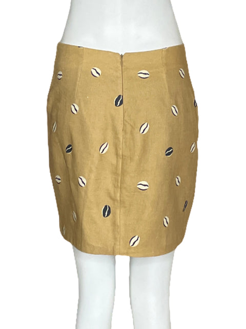 Falda Azulu Cafe Mini Marron-Talla S