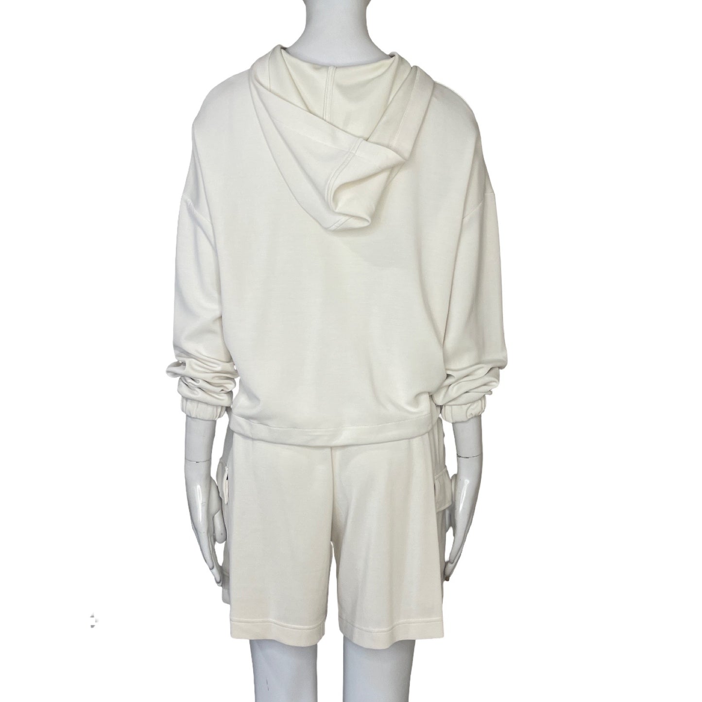 Set Oysho Sudadera + Short Blanco - Talla S