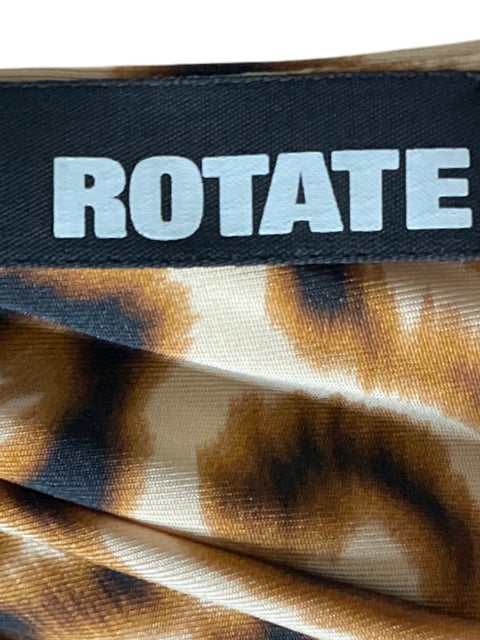 Vestido Rotate Animal Print Marron-Talla 10