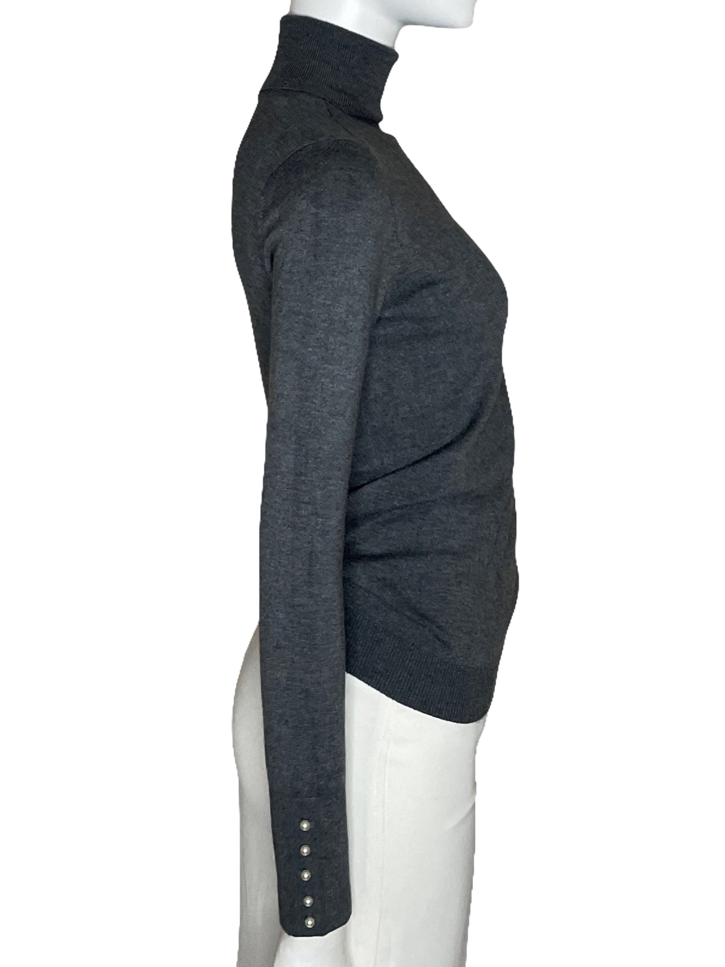 Sueter Zara Manga Larga Gris-Talla M