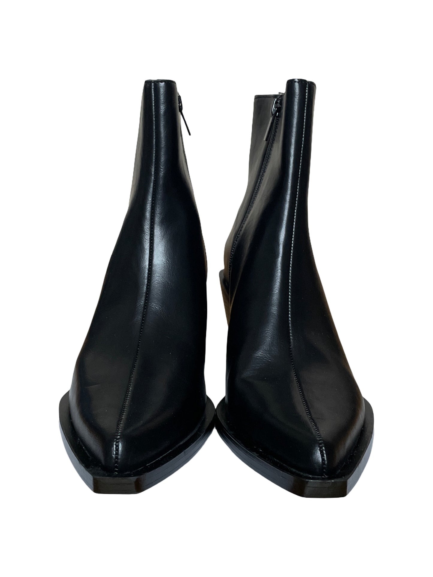 Calzado Zara Botín Tacón Cowboy Negro-Talla 40
