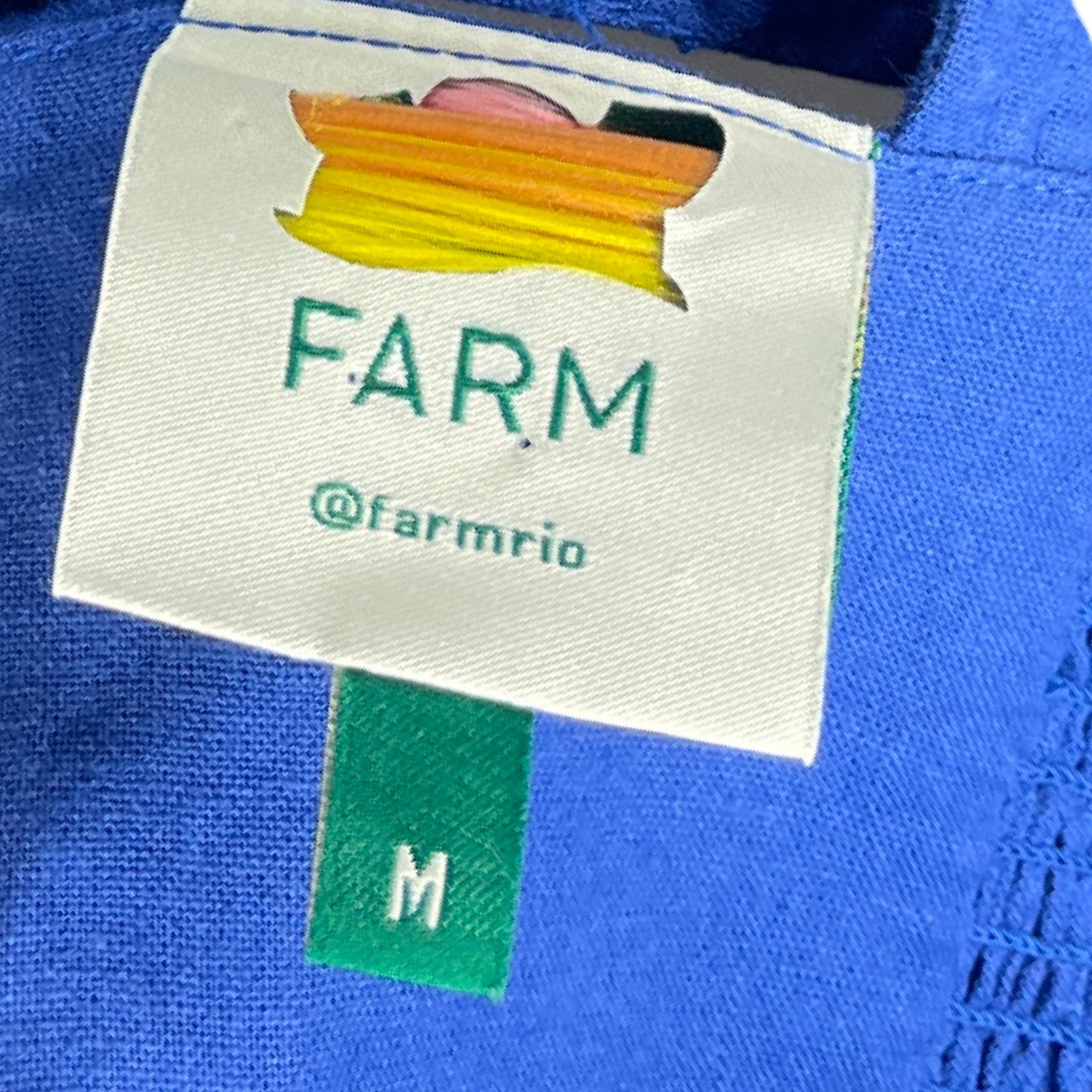Mono Farm Rio Tiras Azul - Talla M