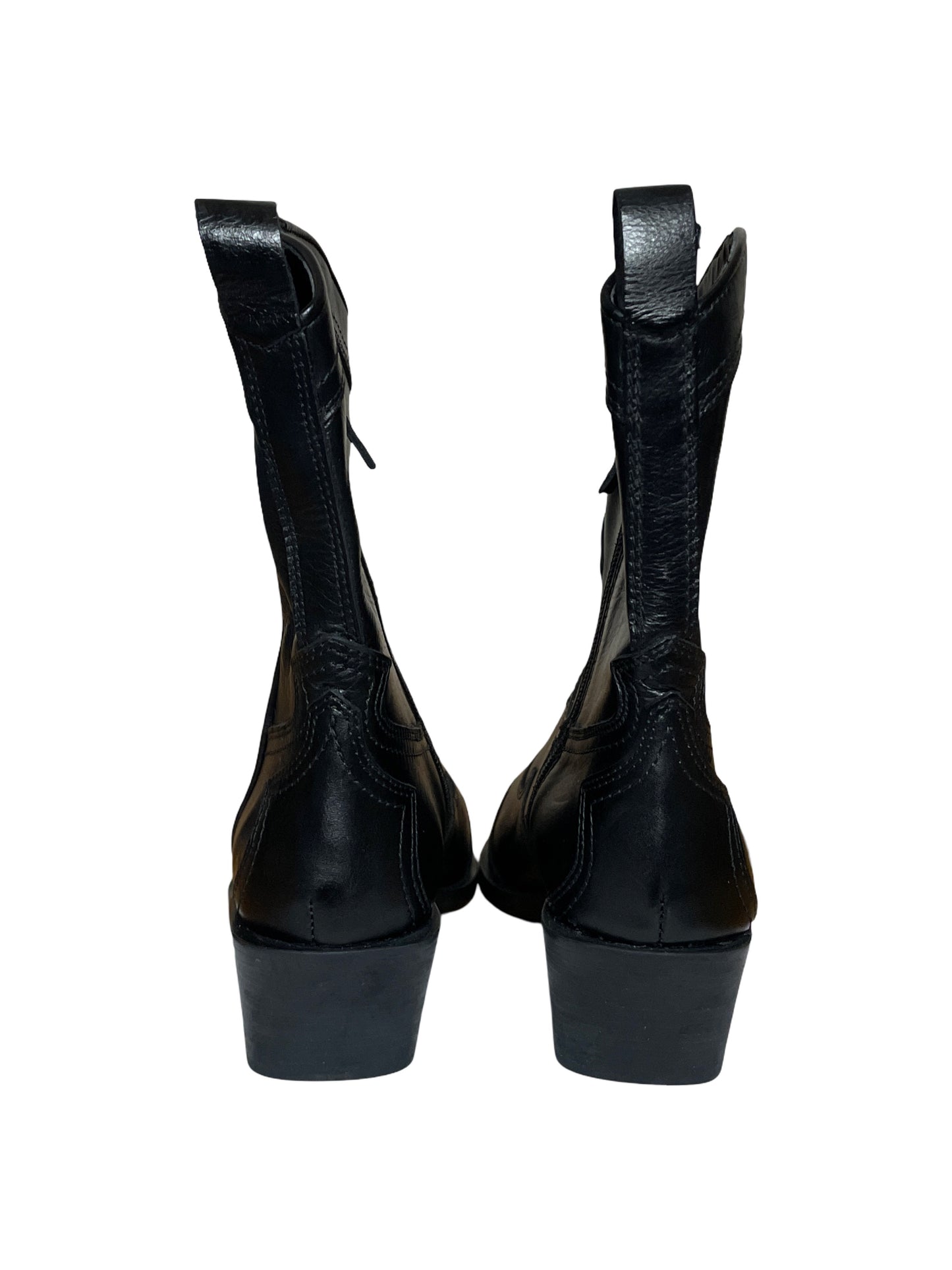 Calzado Zara Cowboy Style Negro-Talla 40