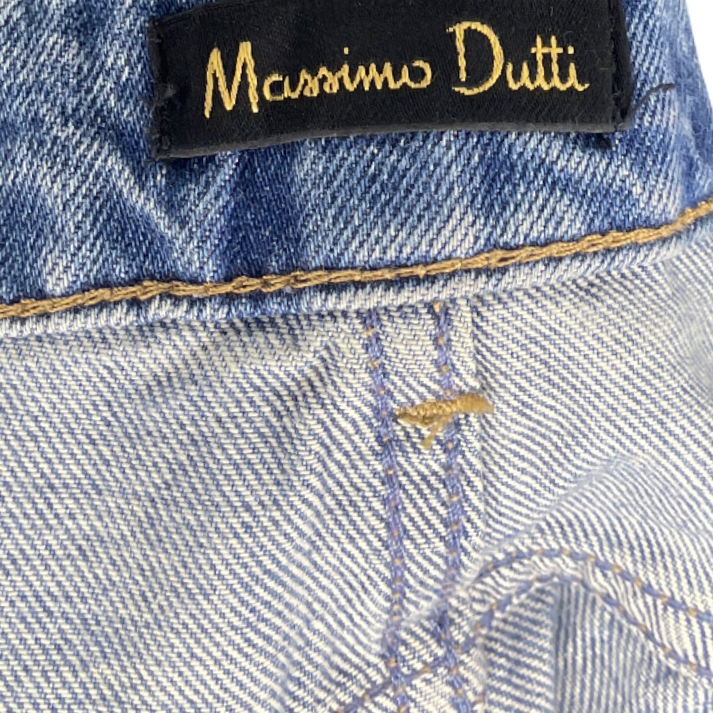 Falda Massimo Dutti Vuelos Denim Azul - Talla 8