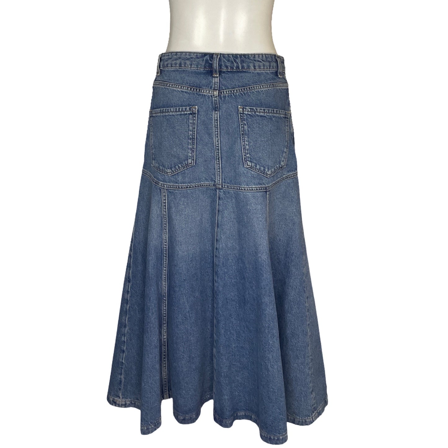 Falda Massimo Dutti Vuelos Denim Azul - Talla 8