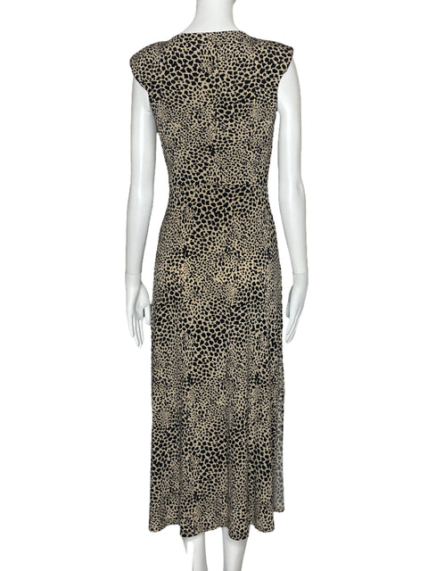 Vestido BCBG Animal Print Marron-Talla XS
