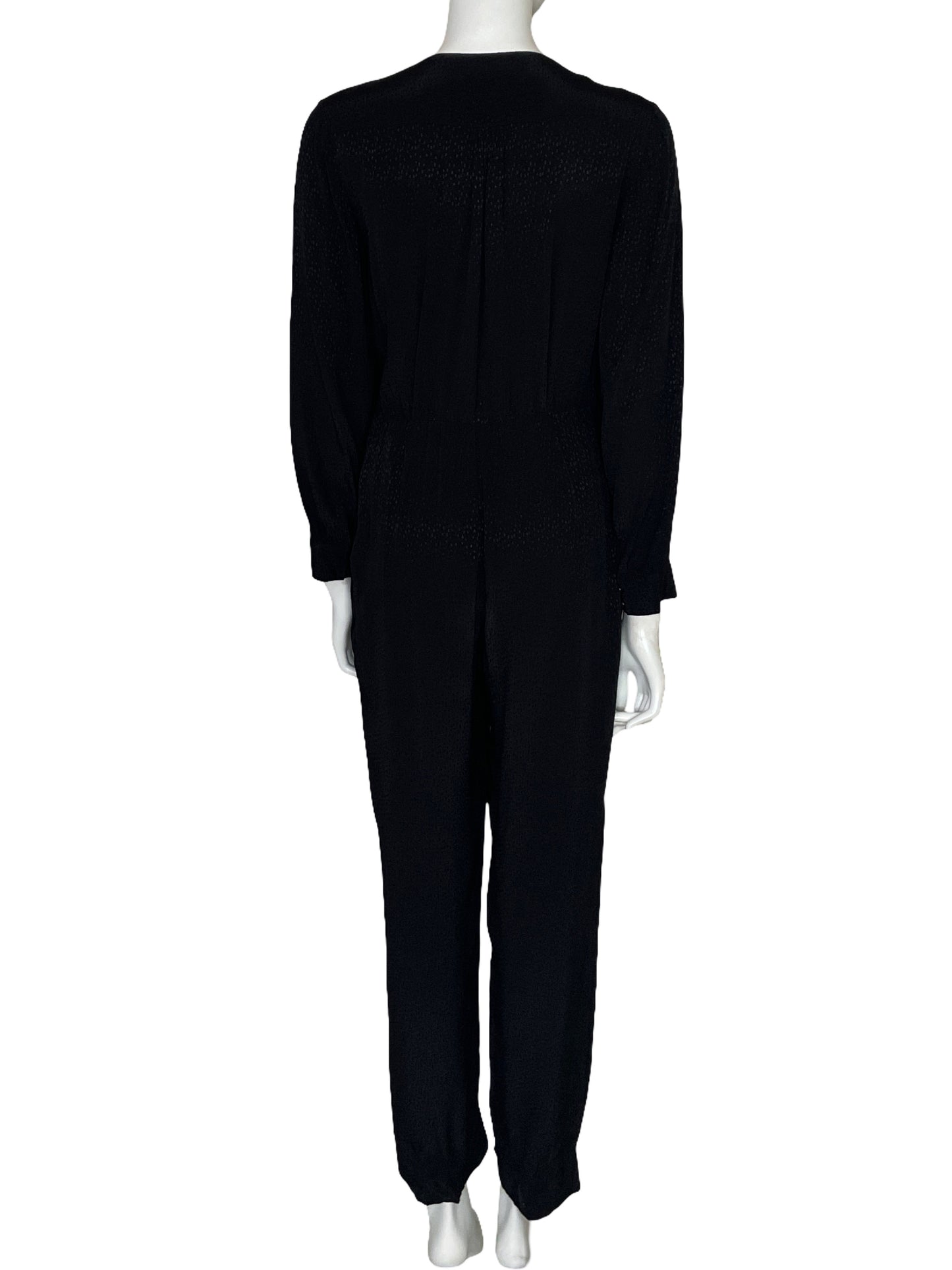 Mono Massimo Dutti Manga Larga Negro-Talla 6