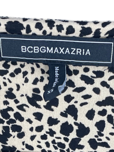 Vestido BCBG Animal Print Marron-Talla XS