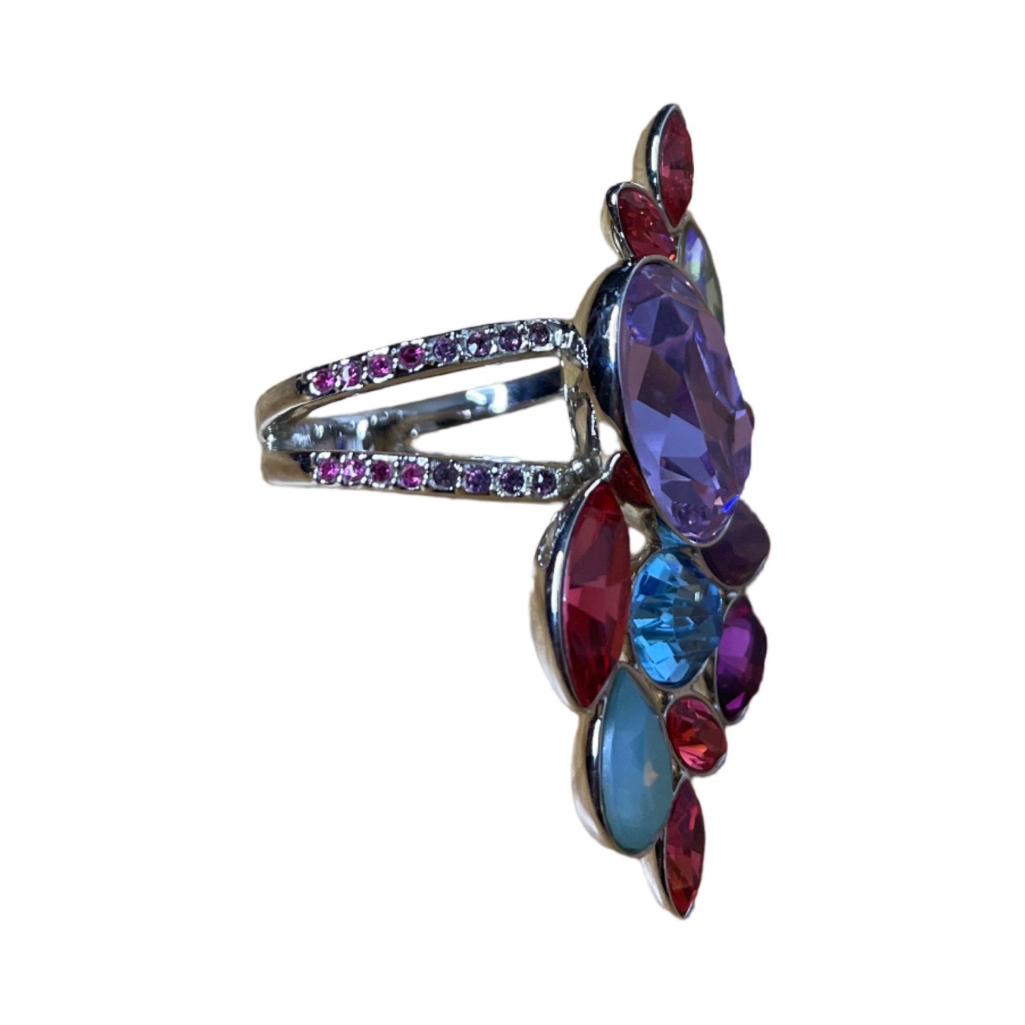 Anillo Swarovski Tropical Plateado - Talla U
