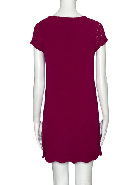 Vestido Adolfo Dominguez Puntos Rosado-Talla XS