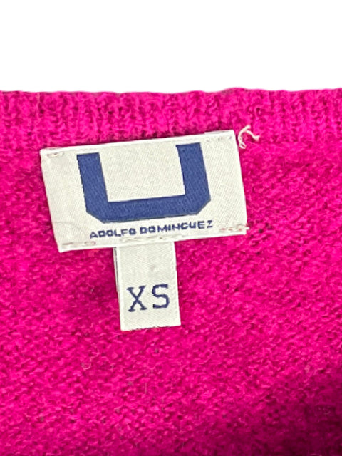 Vestido Adolfo Dominguez Puntos Rosado-Talla XS