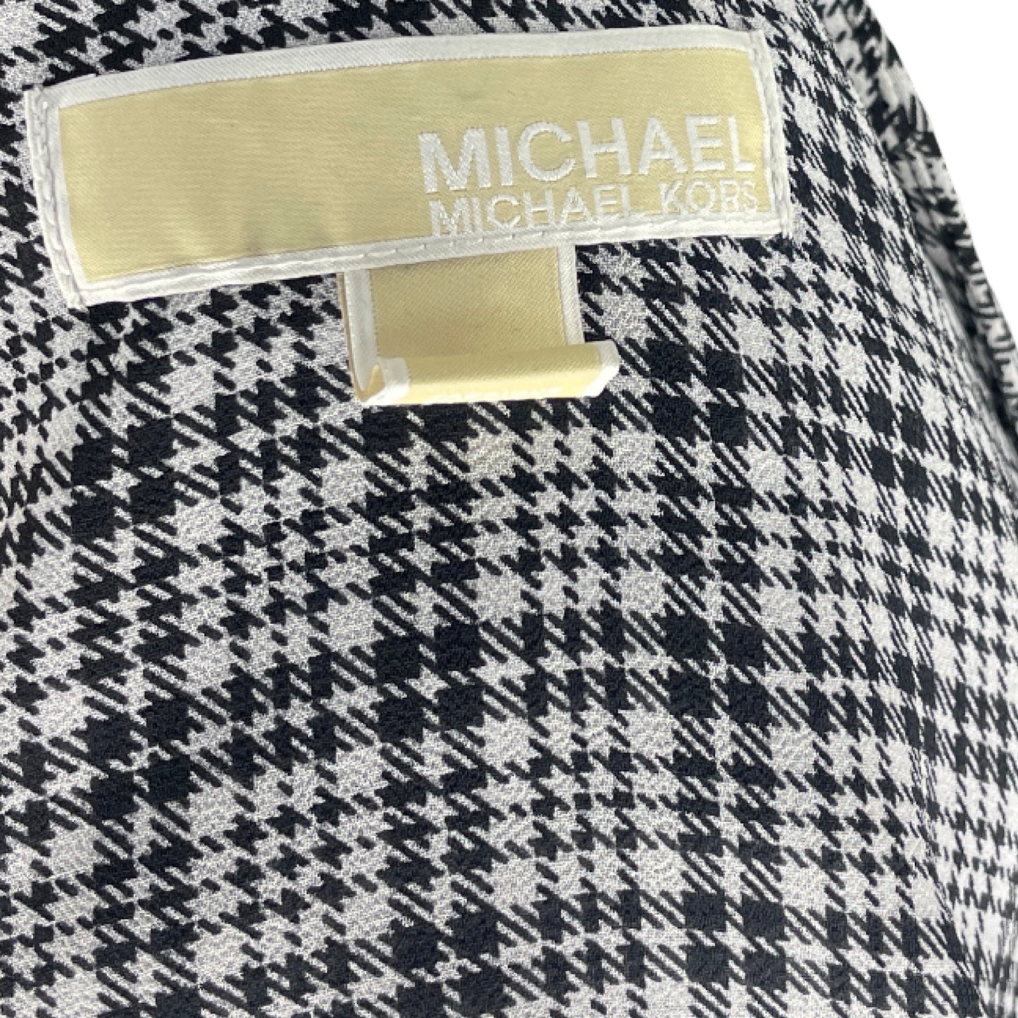 Vestido Michael Kors Cuadros Blanco - Talla M