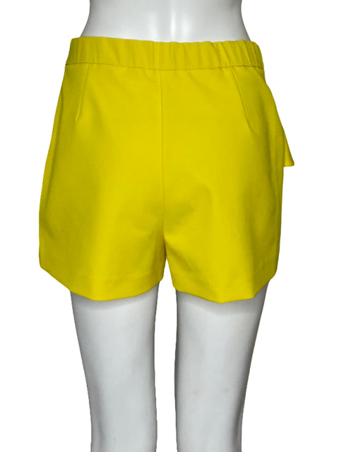 Falda Short Zara Vuelos Amarillo-Talla M