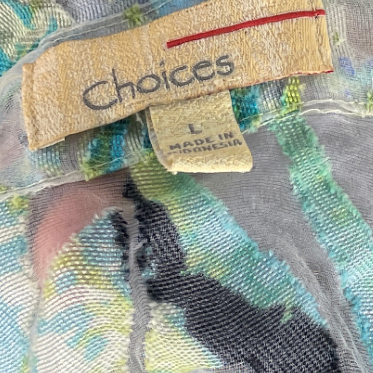 Blusa Choices Mangas Larga Estampado Verde - Talla L