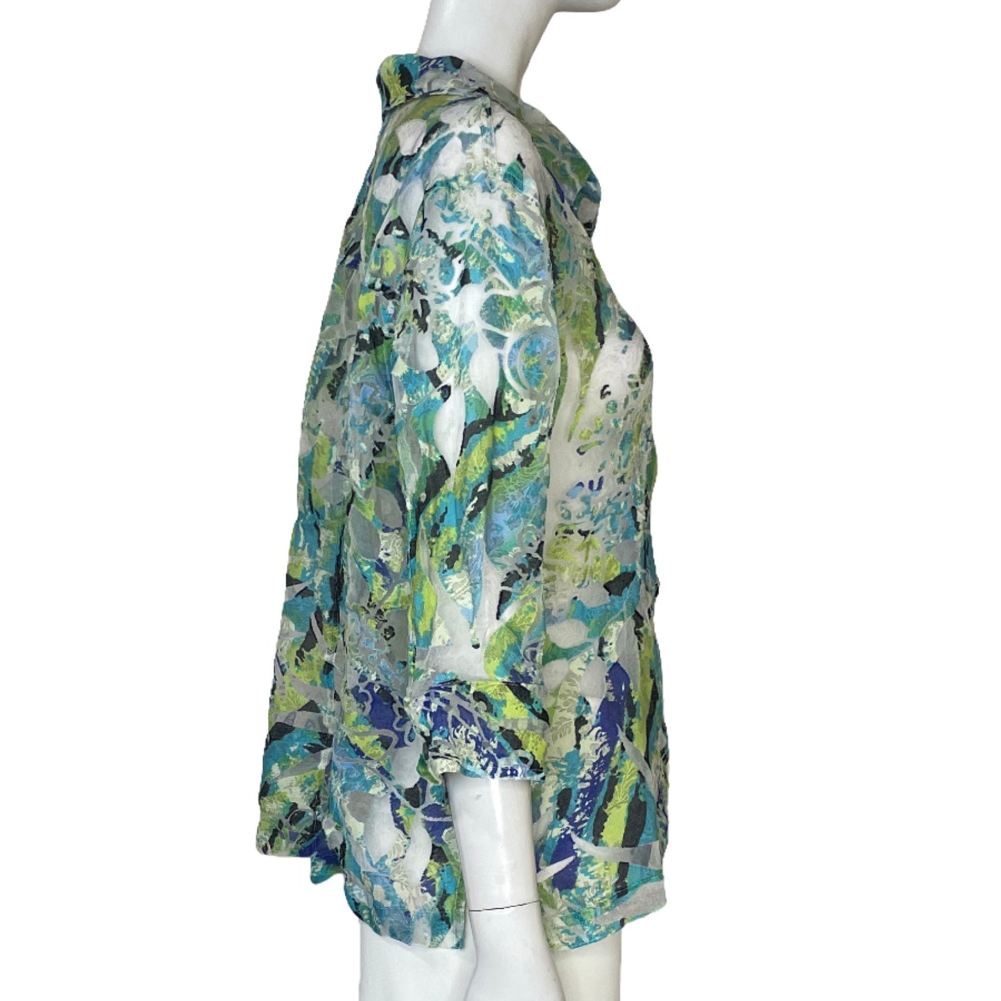 Blusa Choices Mangas Larga Estampado Verde - Talla L