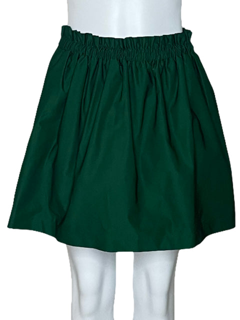 Falda Zara Mini Verde-Talla XS