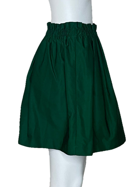 Falda Zara Mini Verde-Talla XS