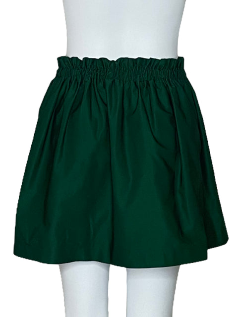 Falda Zara Mini Verde-Talla XS