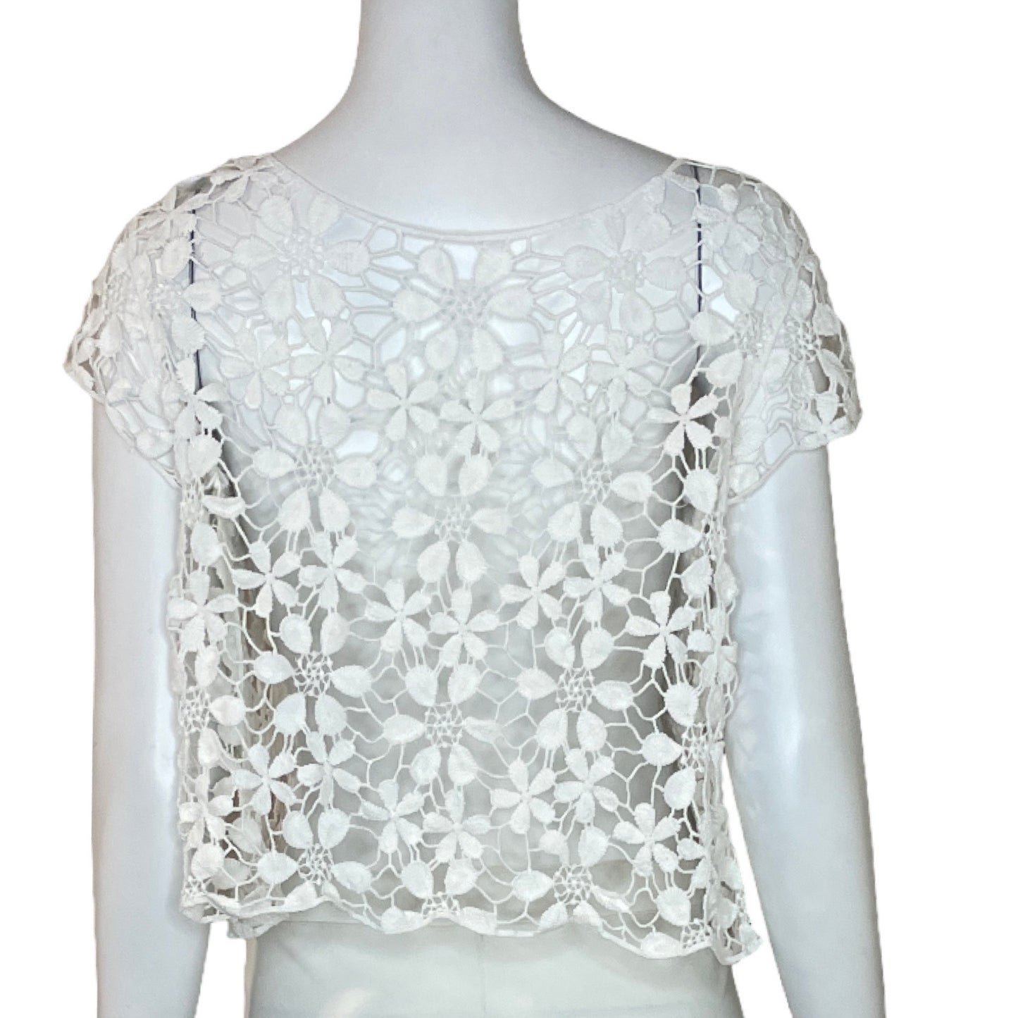 Cardigan Tesoro TPS Flores Blanco - Talla S