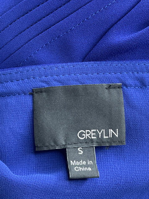 Romper Greylin Manga Larga Azul-Talla S