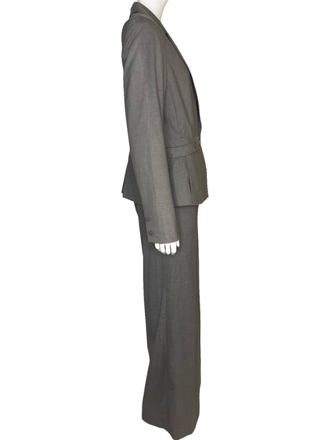 Set Kenneth Cole Reaction Blazer + Pantalón Gris - Talla 10