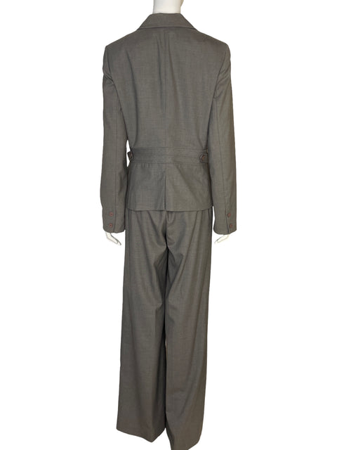 Set Kenneth Cole Reaction Blazer + Pantalón Gris - Talla 10
