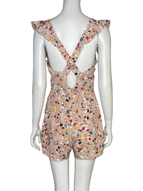 Romper Lost + Wander Tiras Estampado Rosado - Talla S