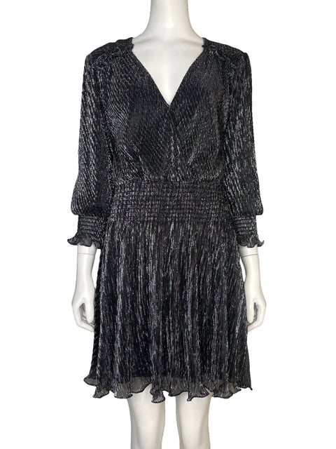 Vestido Parker Mangas Larga Brillante - Talla M