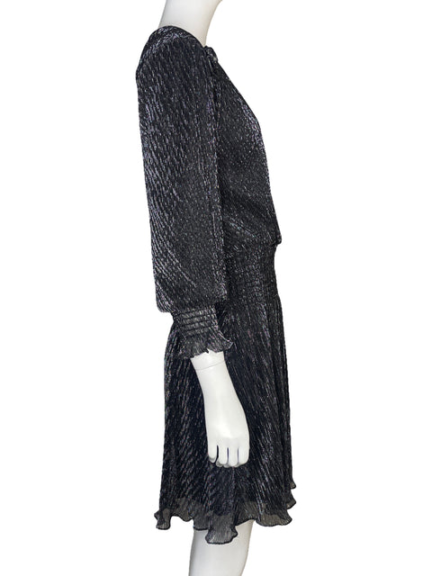 Vestido Parker Mangas Larga Brillante - Talla M