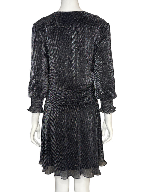 Vestido Parker Mangas Larga Brillante - Talla M