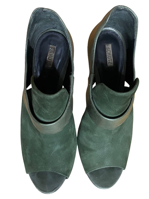 Calzado Schutz Botines Cadena Verde-Talla 9