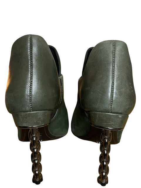 Calzado Schutz Botines Cadena Verde-Talla 9
