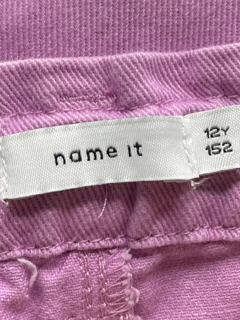 Pantalón Name It Straight Rosado-Talla XXS