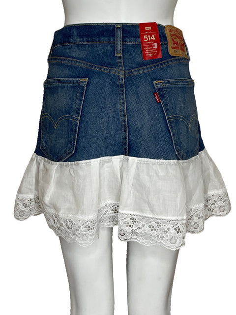 Falda Levis Denim Encaje Azul-Talla 30