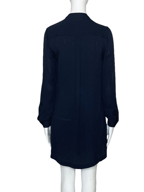 Vestido Michael Kors Camisero Bolsillos Azul-Talla 0