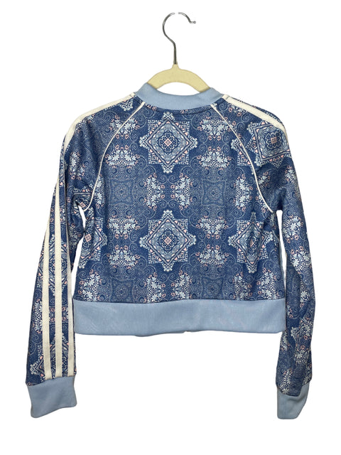 Jacket Adidas Estampado Azul - Talla 7-8