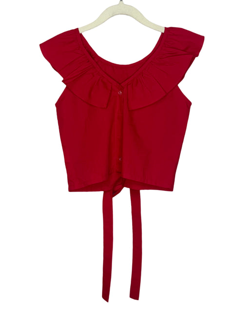 Blusa Cherinne Hombros Descubiertos Rojo - Talla 10
