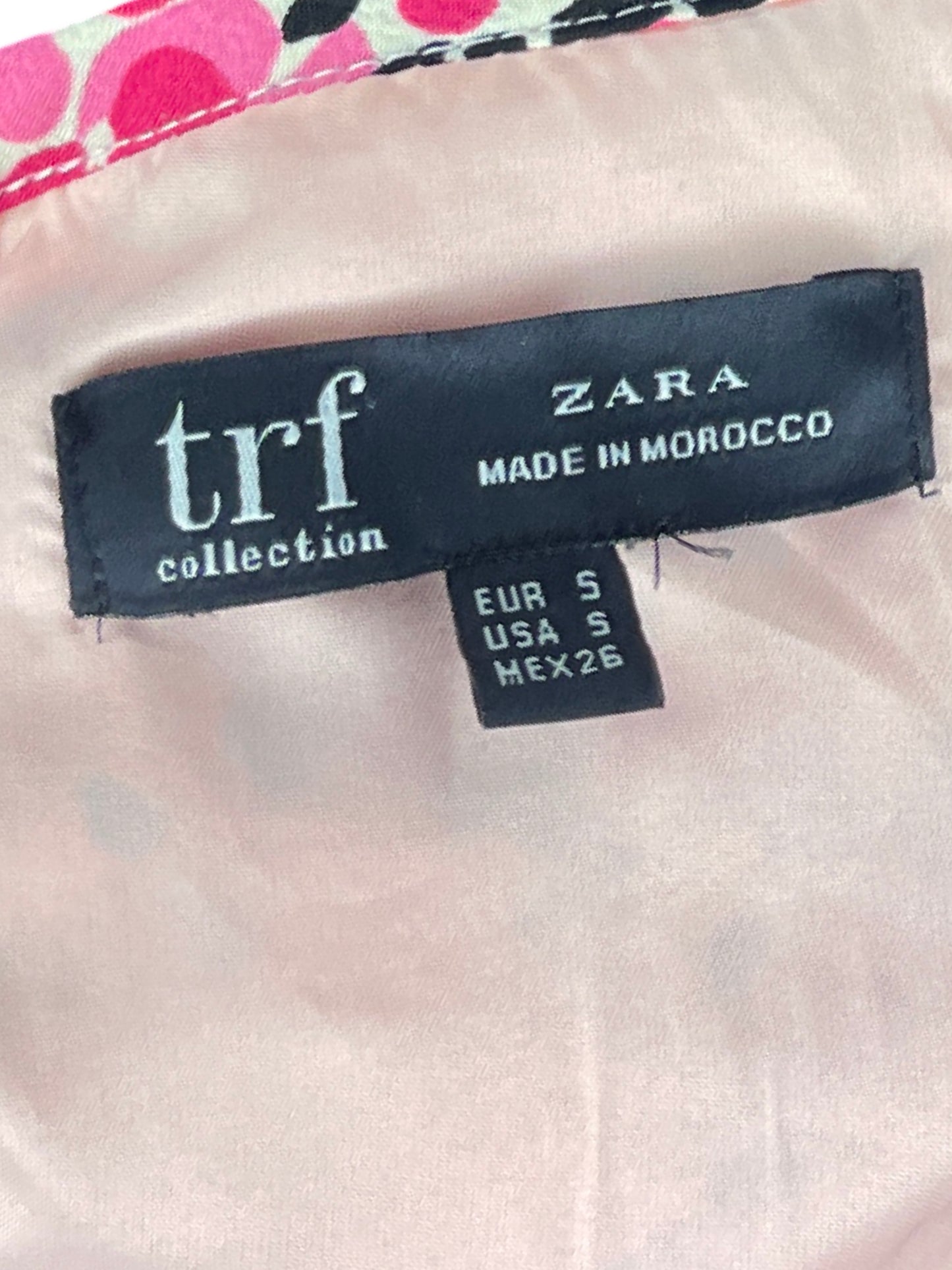 Chaqueta Zara Flores Fucsia - Talla S