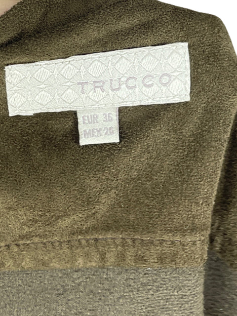 Vestido Trucco Mini Bolsillo Marron-Talla 26