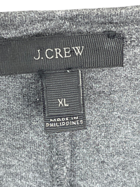 Vestido J.Crew Fluido Mangas Corta Gris-Talla XL