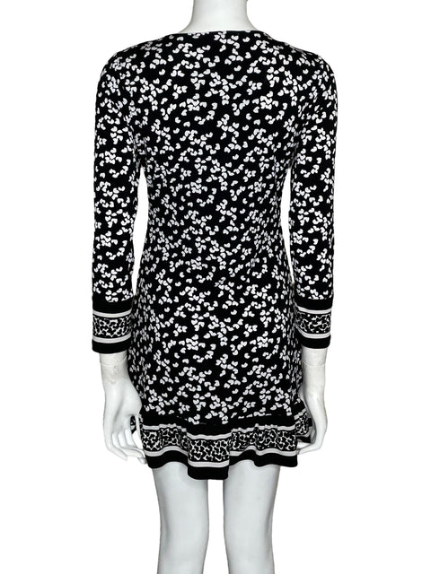 Vestido Michael Kors Mini Estampado Negro-Talla S