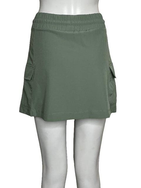 Falda Short Avalanche Bolsillos Verde-Talla XS