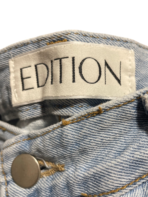 Pantalón Edition Denim Botones Azul-Talla XS
