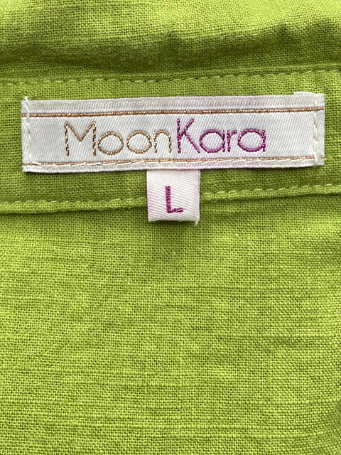 Vestido MoonKara Cut Off Camisero Verde-Talla L