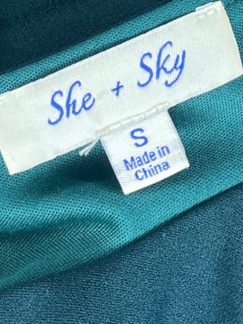 Vestido She + Sky Vuelos Verde - Talla S