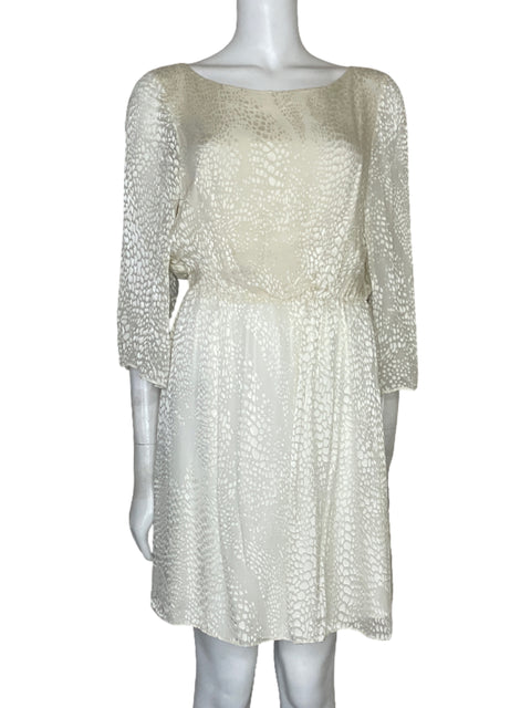 Vestido Alice + Olivia Animal Print Blanco - Talla S