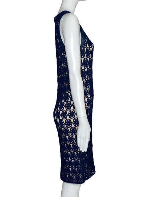 Vestido Diane Von Furstenberg Tejido Azul-Talla S