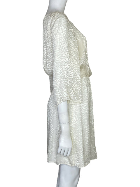 Vestido Alice + Olivia Animal Print Blanco - Talla S