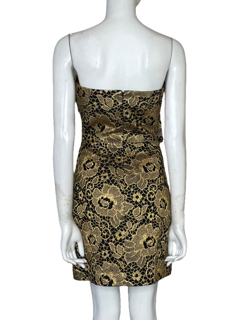 Vestido Charo Azcona Mini Bordados Negro - Talla 6