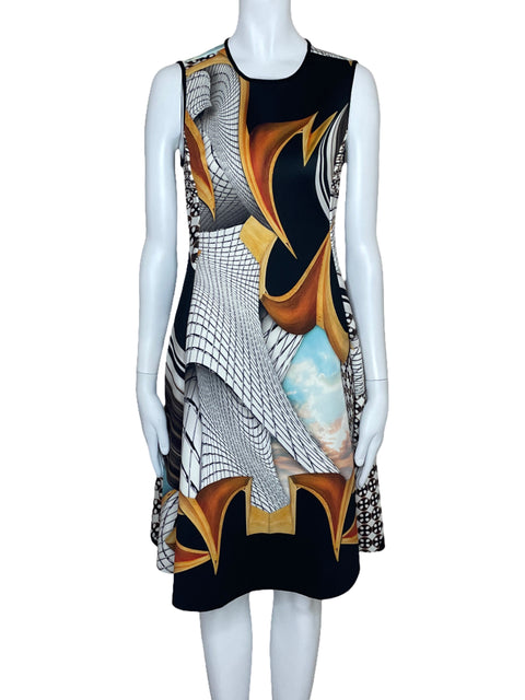 Vestido Clover Canyon Sin Mangas Abstrato Negro-Talla S